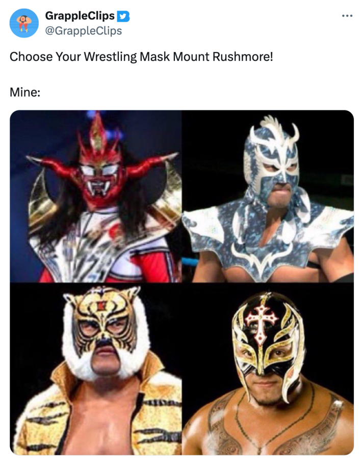 Wrestling Mask Mount Rushmore