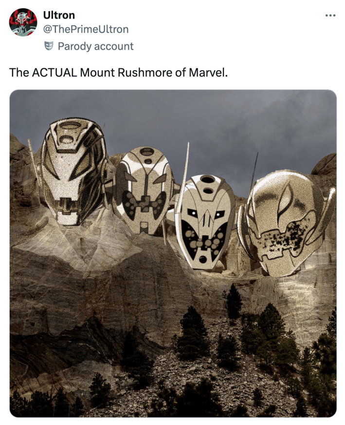 "The ACTUAL Mount Rushmore of Marvel."