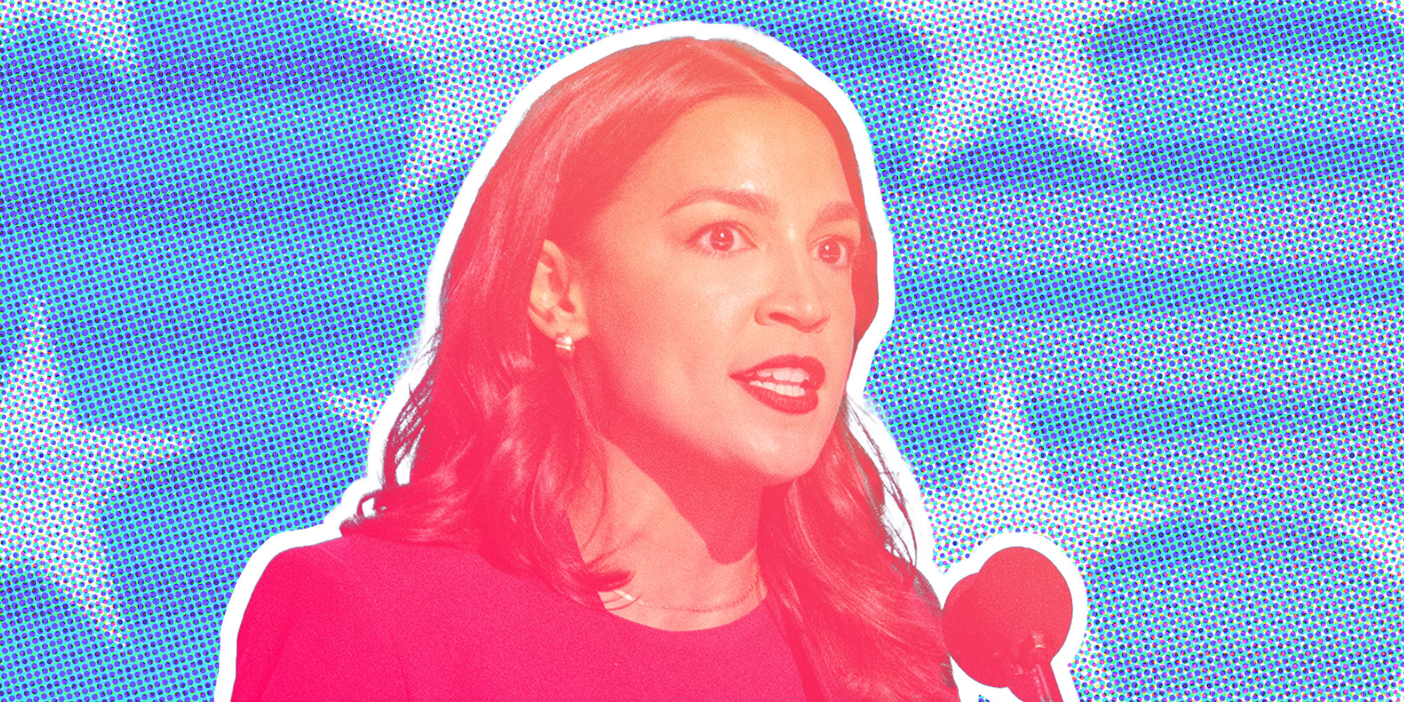 Photo collage of AOC