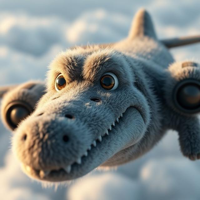 fuzzy cute bombardino crocodilo