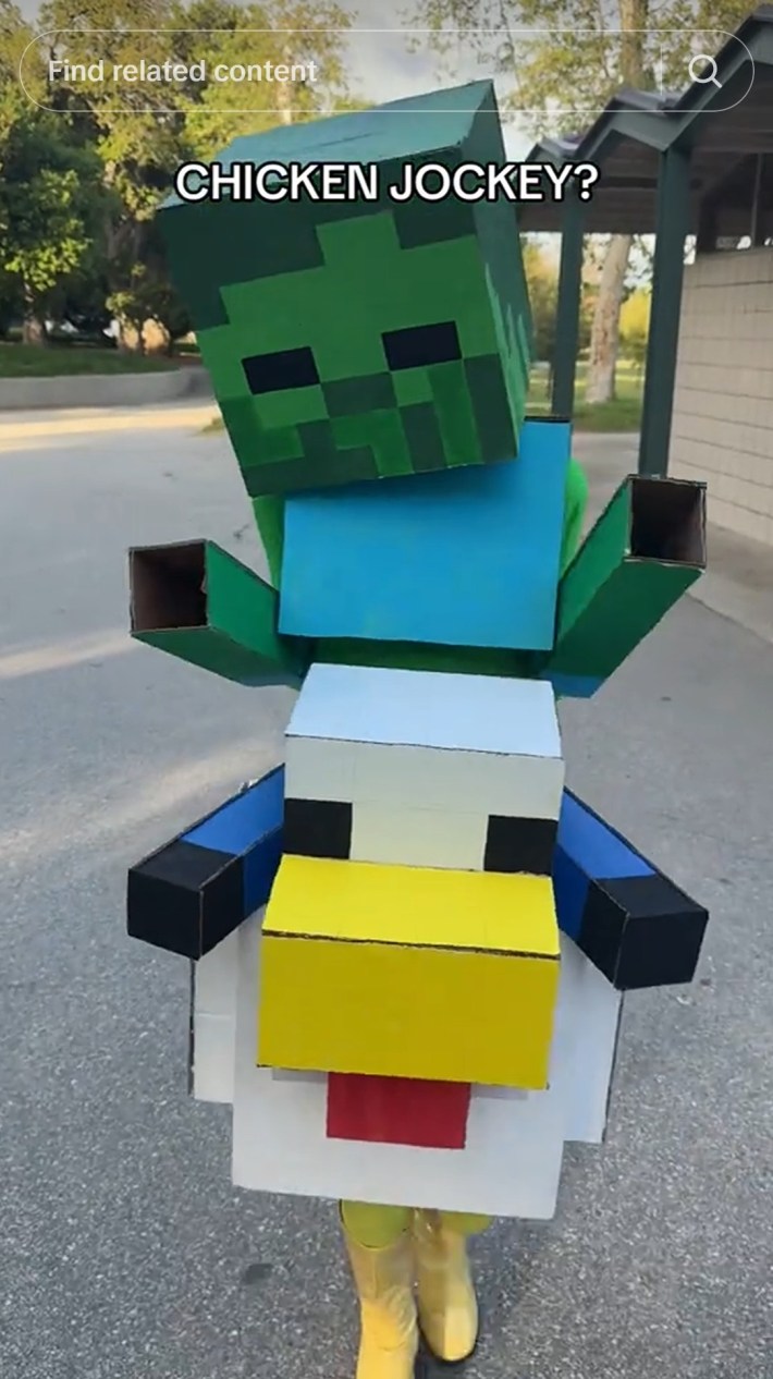 chicken jockey cosplay