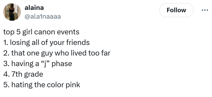 List of Girl Canon Events.