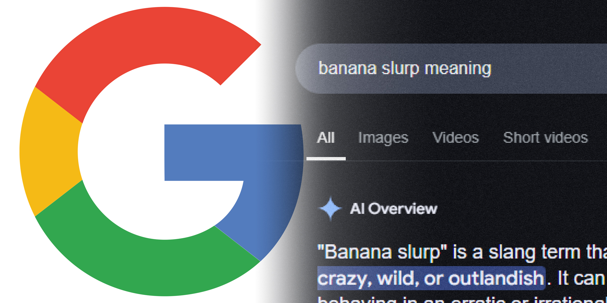 the Google logo and a Google search screen