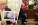 two panel image of Donald Trump holding up a photo in the oval office and being interviewed in the oval office on another occassion.