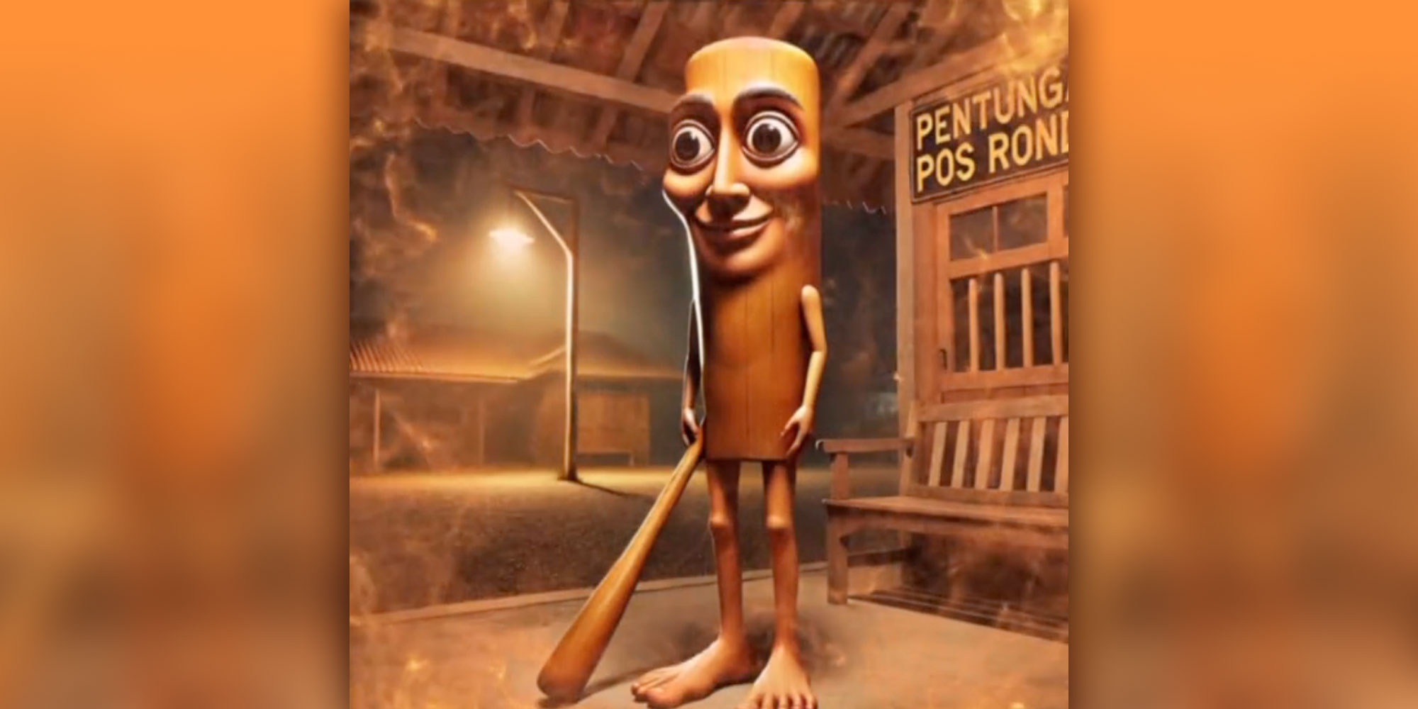 Screenshot of the Tung Tung Sahur AI meme.