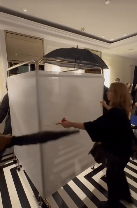 Screenshot from a tiktok video of doechii met gala