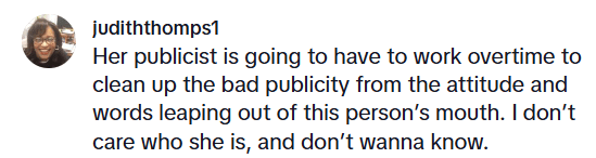 Screenshot from a TikTok comment about doechii met gala