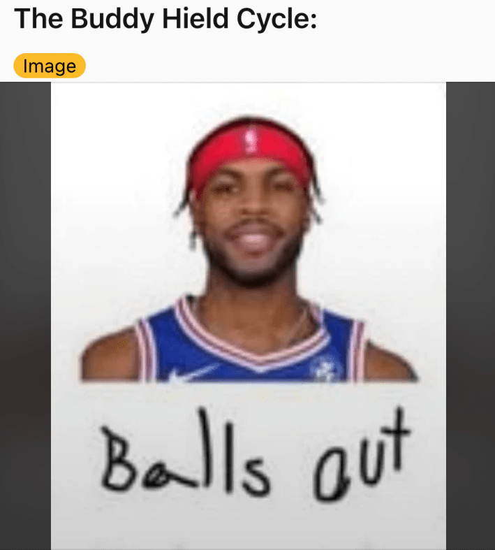 The Buddy Hield cycle that just says, "balls out" and isn't a full cycle.