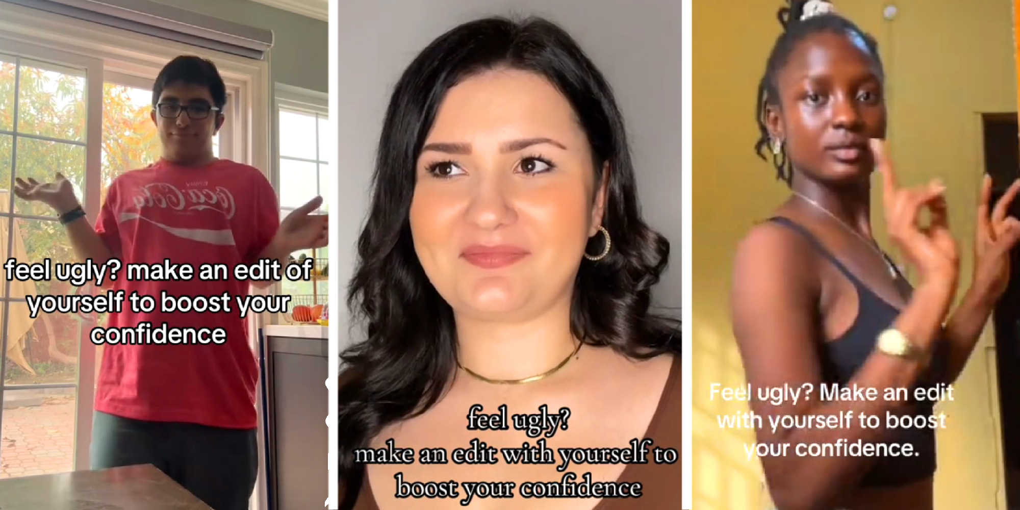 3 panel image showing 3 examples of the trend.