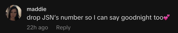 calling homeboy to say goodnight