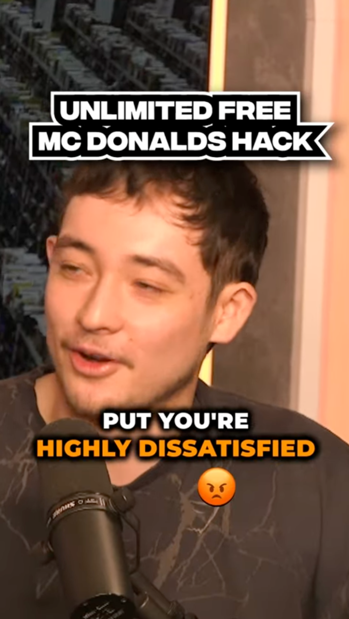 unlimited free mcdonalds hack - put you're highly dissatisfied to get mcdonalds completely for free, @ATAmazon on Youtube
