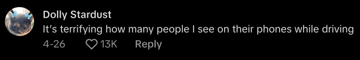 @dolly_stardust04 and many other commenters on the thread referenced tip #5: “It’s terrifying how many people I see on their phones while driving.”