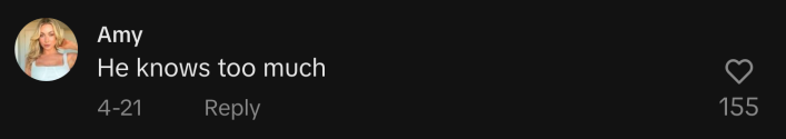 “He knows too much,” said @amylouises_.