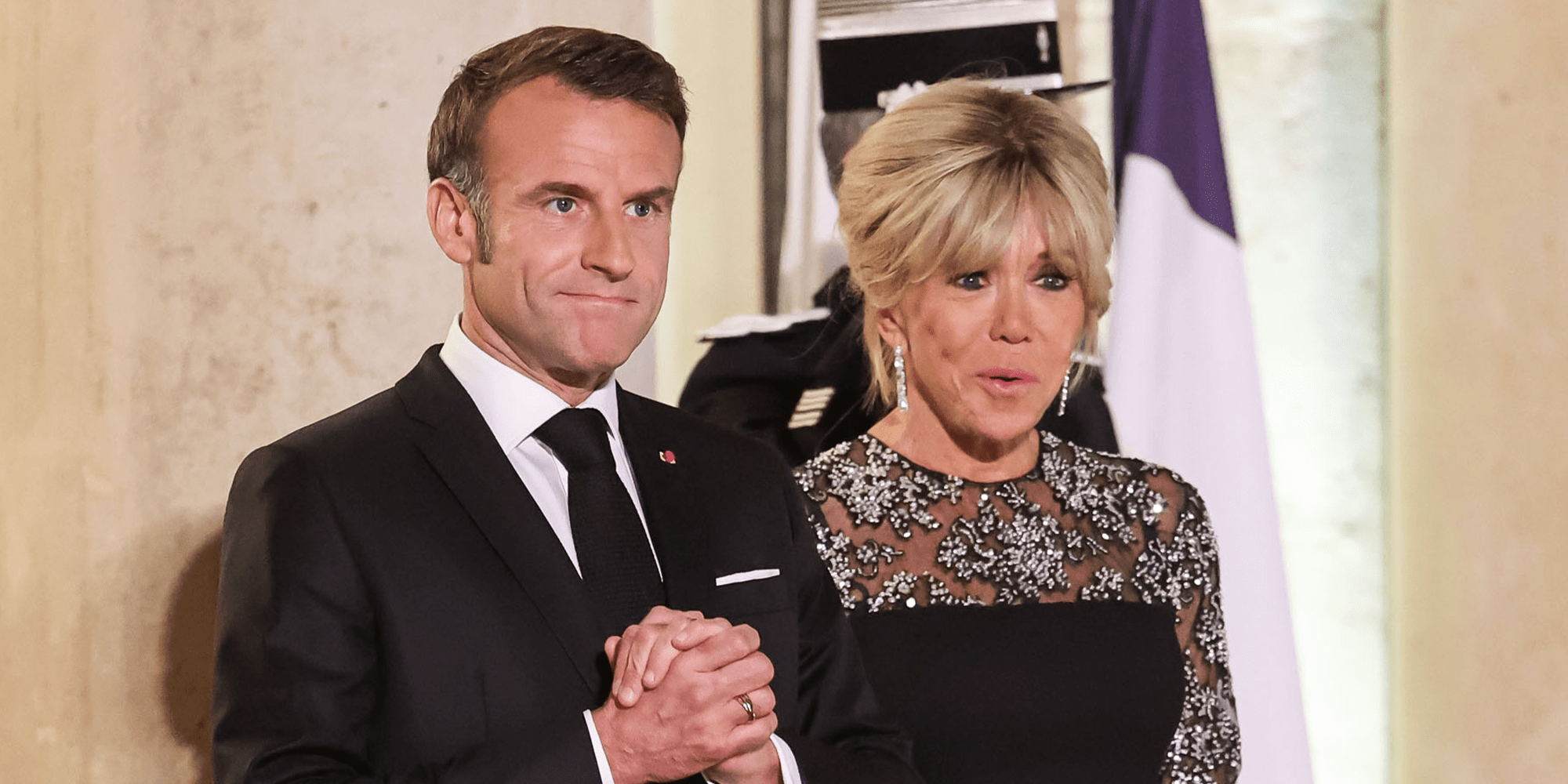 Emmanuel Macron and Brigitte Macron