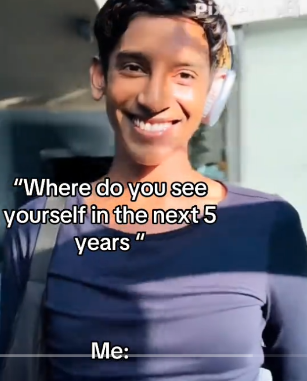 AI morphing video about where you see yourself in the next 5 years.