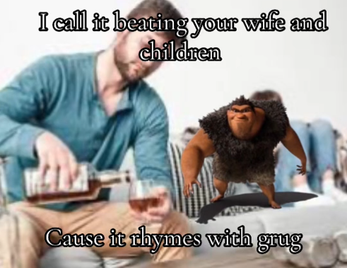 Meme about domestic violence.