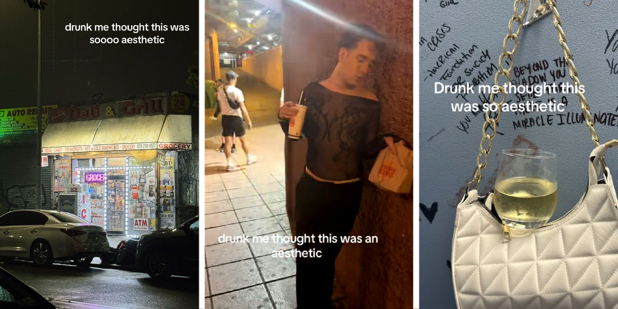 3 panel image showing examples of the trend.