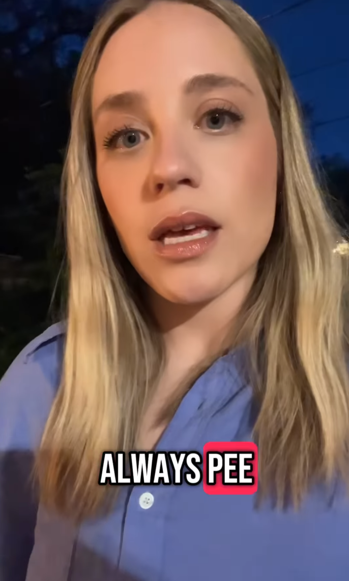 @chelsea_explains/Instagram girls should always always pee because it's true