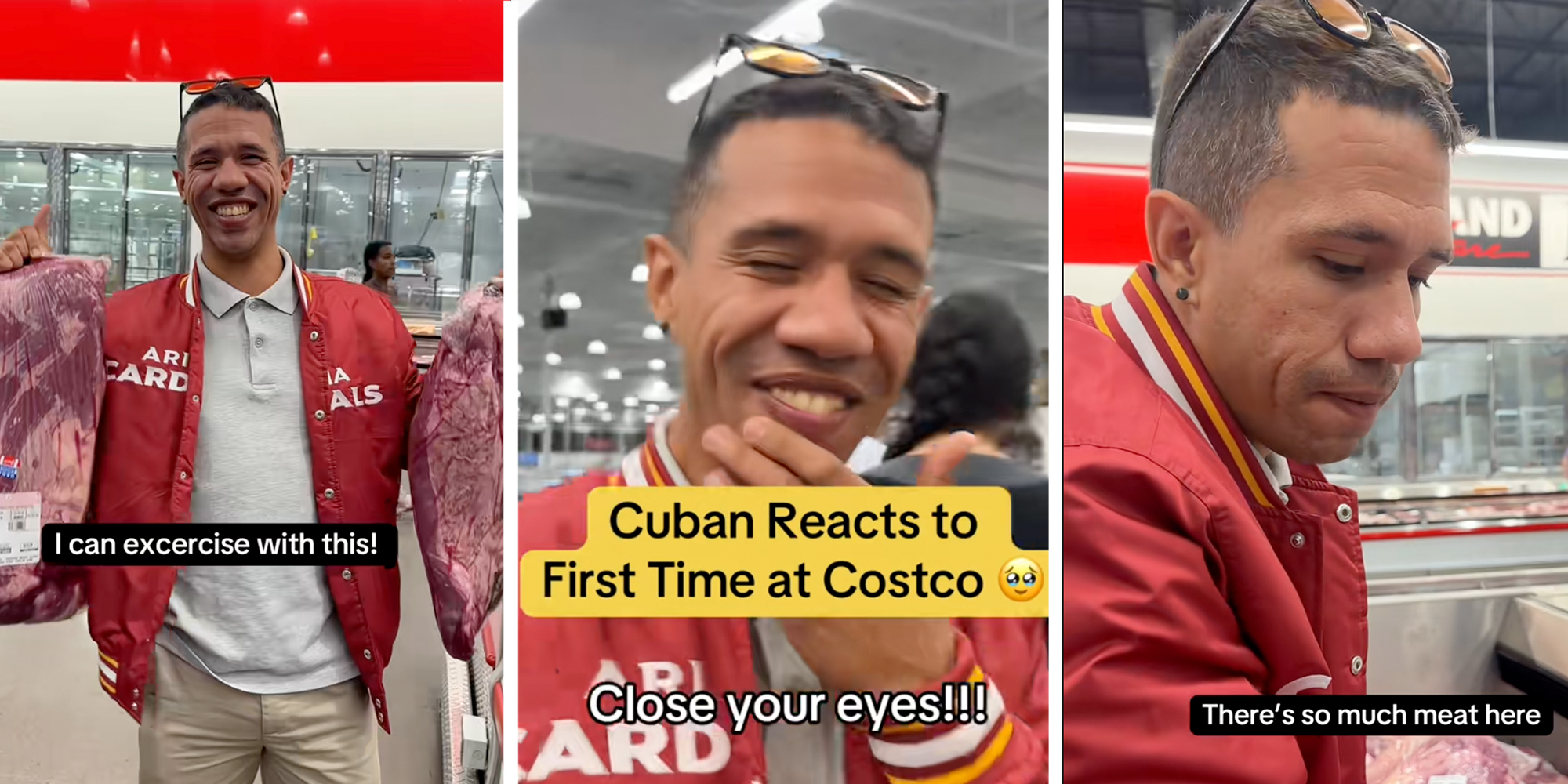 Cuban man reacts to being in a Costco for the first time