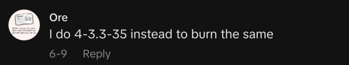 “I do 4-3.3-35 instead to burn the same.”