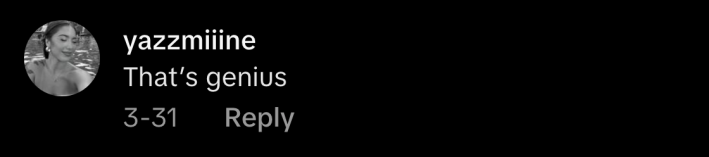 “That’s genius.”