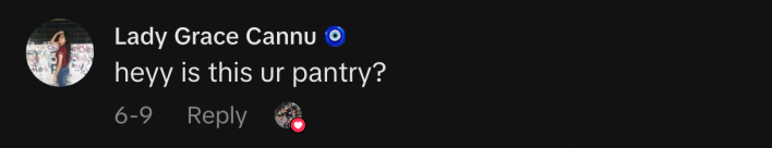 “Heyy is this ur pantry?”