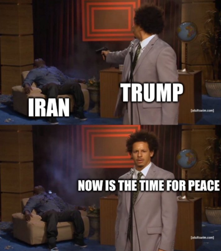 Iran bombing meme