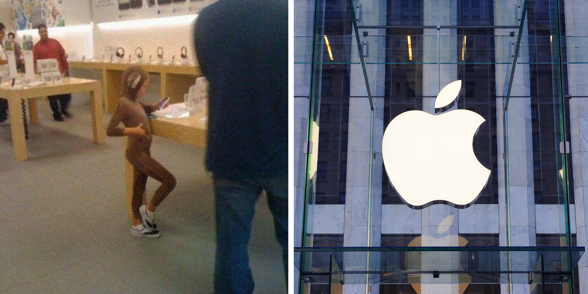little monkey at the apple store