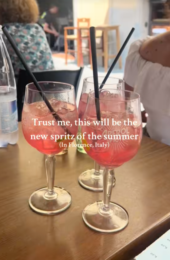 Trust me this will be the new spritz of the summer (in Florence, Italy)