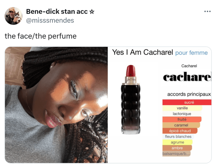 The face vs the perfume meme trend