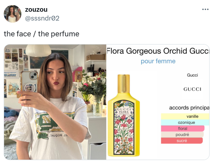 The face vs the perfume meme trend