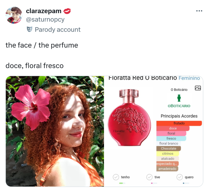 The face vs the perfume meme trend