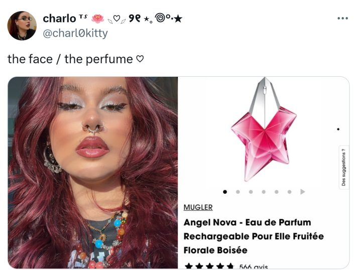 The face vs the perfume meme trend