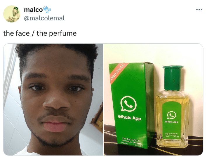 The face vs the perfume meme trend