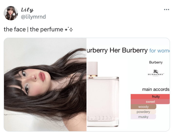 The face vs the perfume meme trend