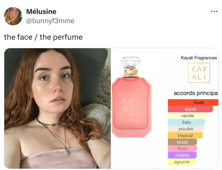 The face vs the perfume meme trend