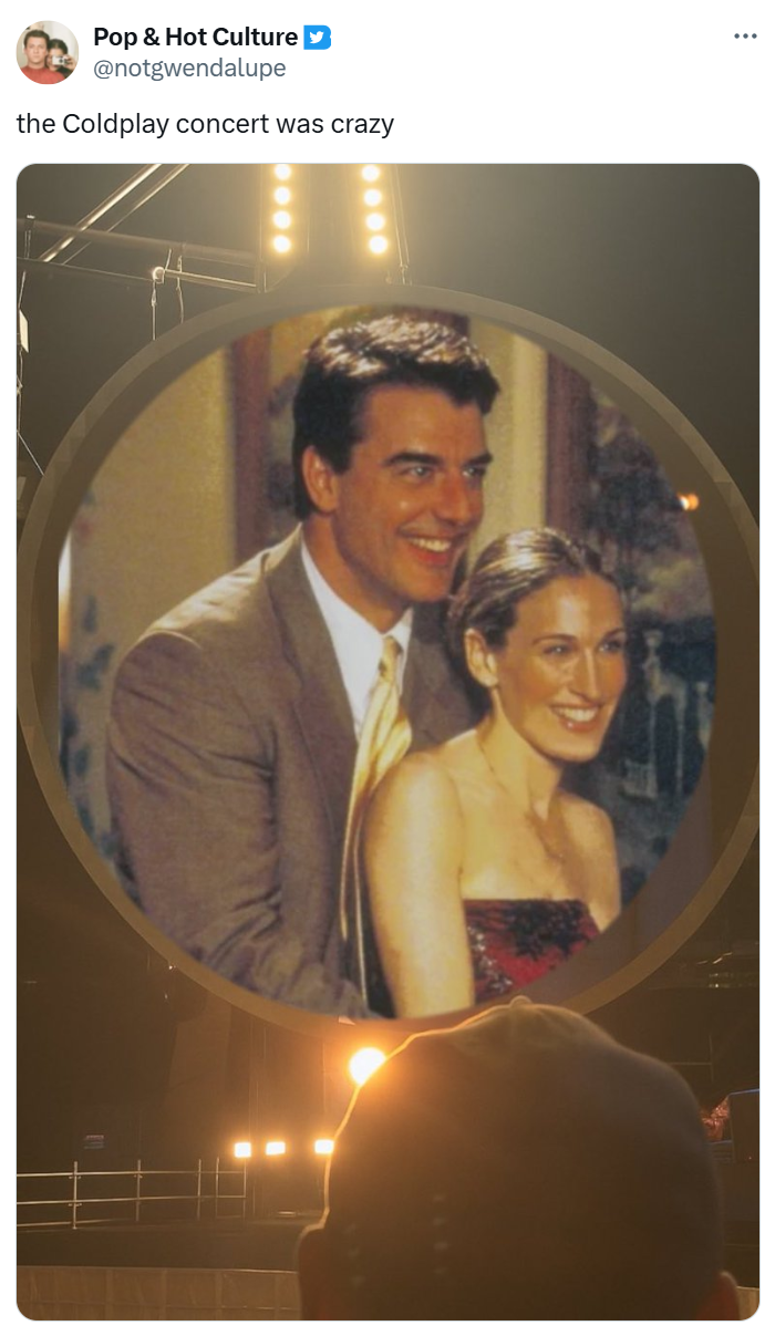 Meme about the Coldplay Couple.