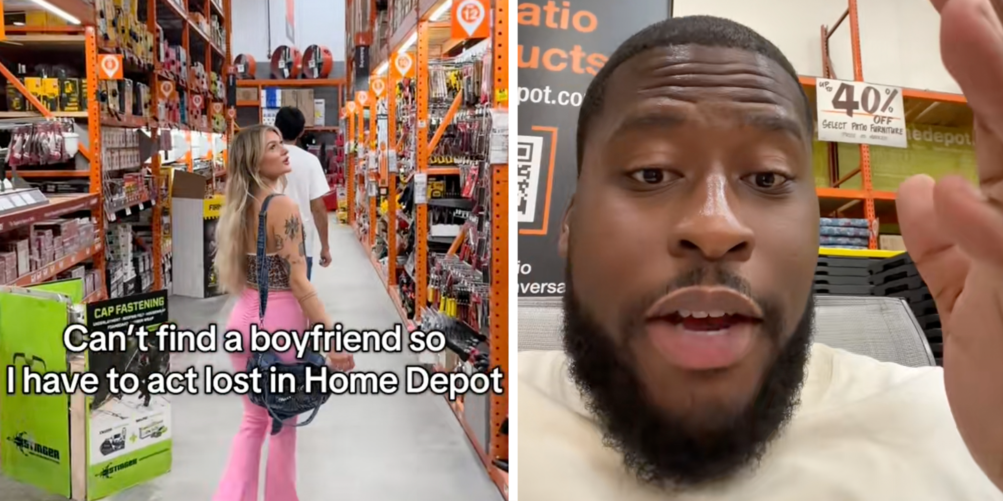 find a boyfriend at home depot