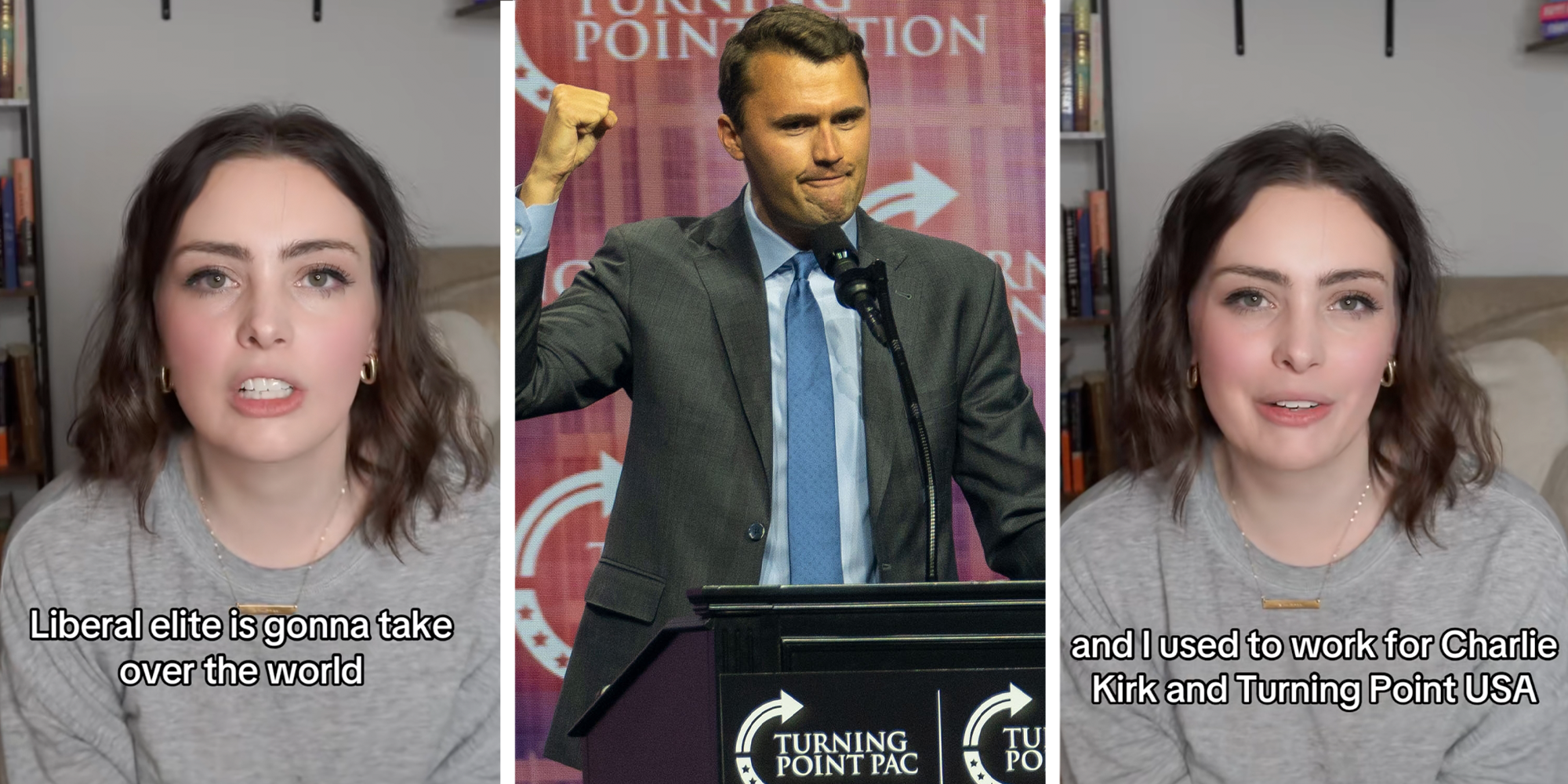 former charlie kirk turning point writer liberal