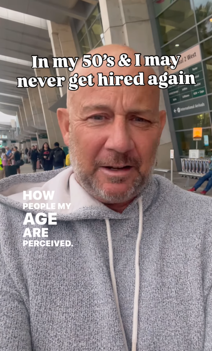 @imbradleyrichardson/Instagram "in my 50's & I may never get hired again." "How people my age are perceived..."