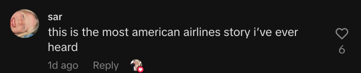 “This is the most American Airlines story I’ve ever heard.”