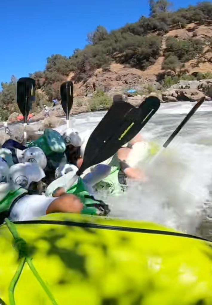 rafters pummeled by whitewaters