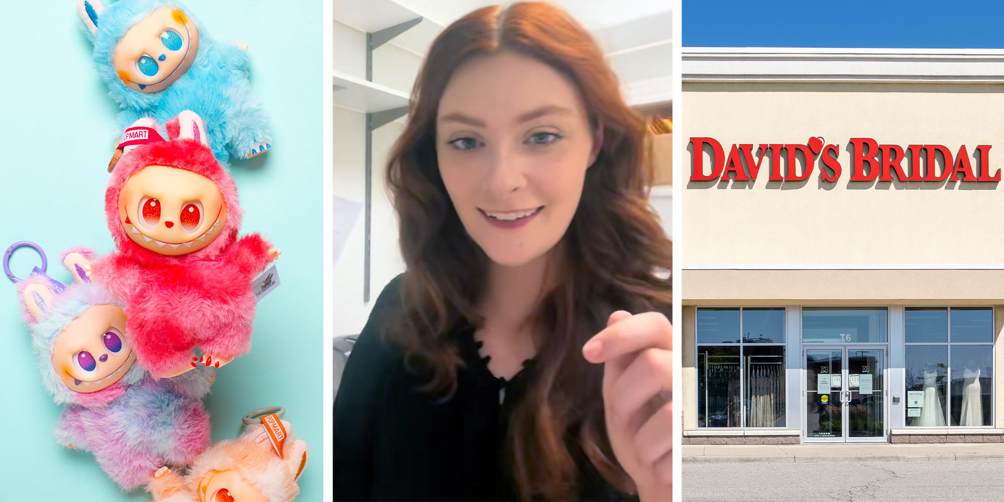 labubu dresses now at davids bridal