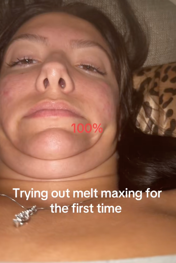 "trying out melt maxing for the first time"