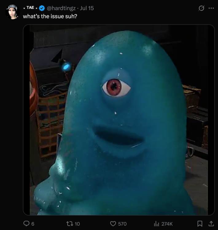 @hardtingz asked, "What's the issue suh?”