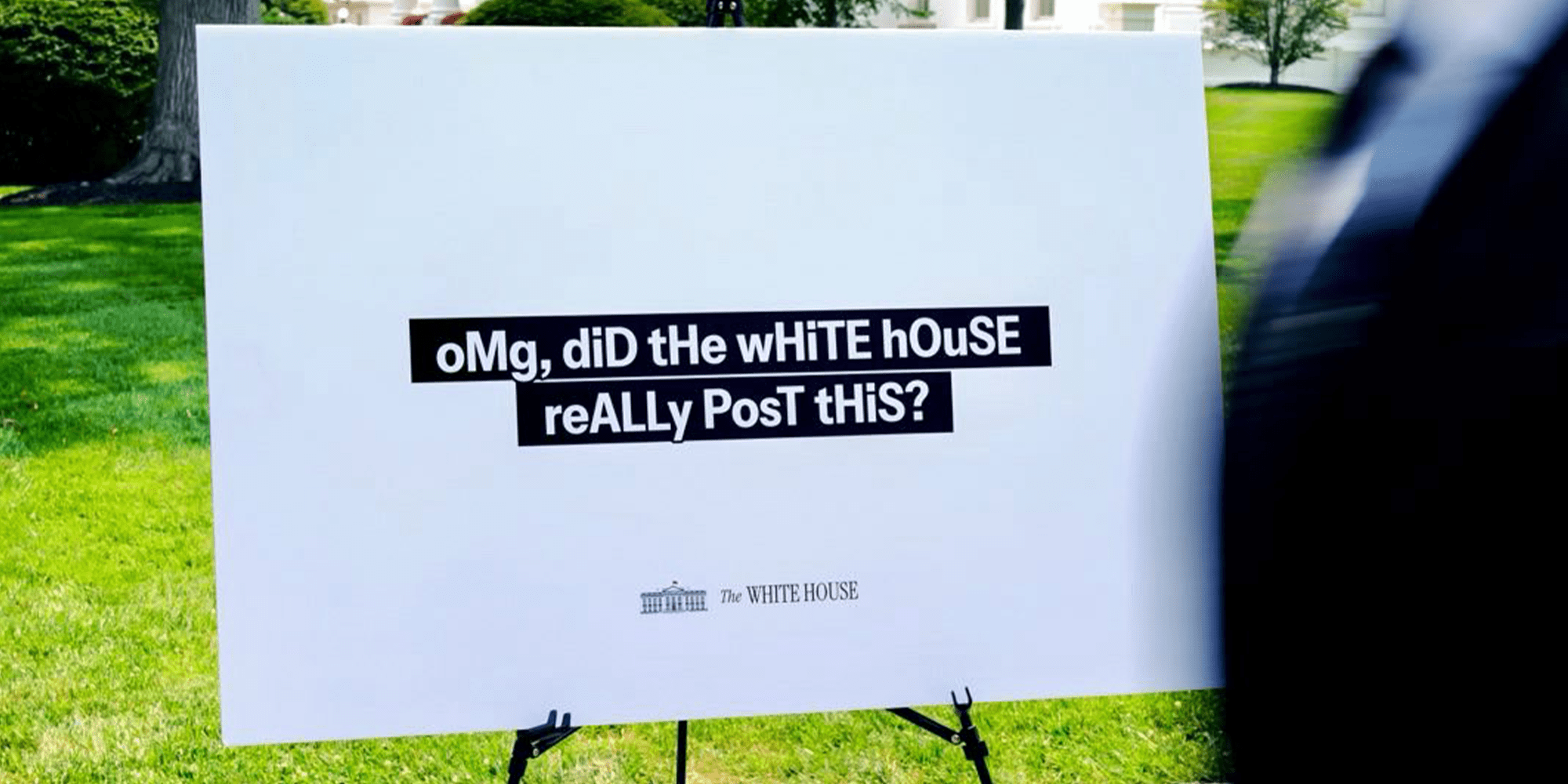 omg did the white house really post this meme bangers