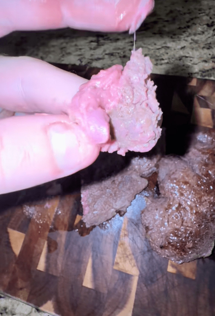 @jordancolleary/TikTok. touching gummy meat