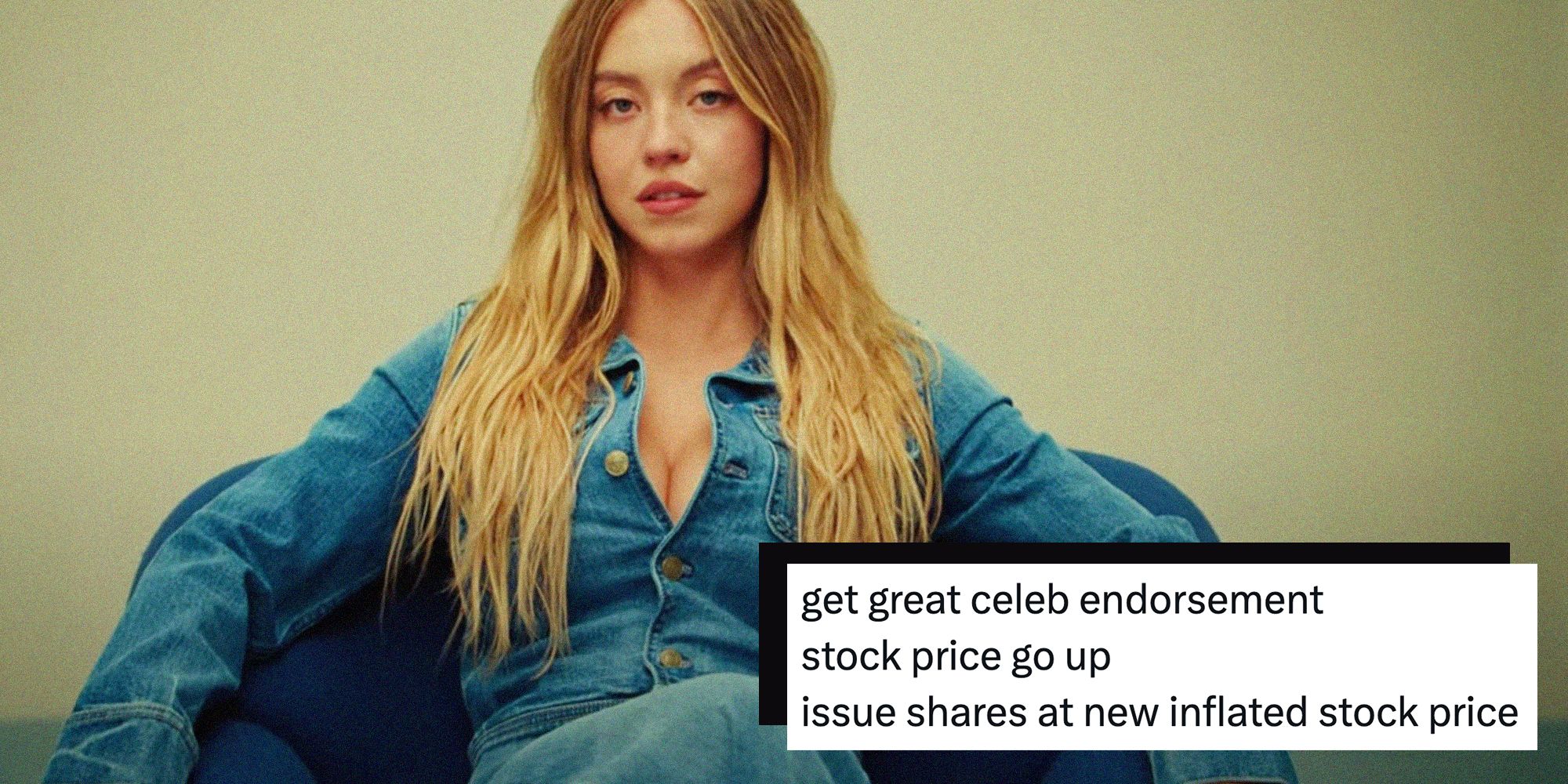 sydney sweeney american eagle jeans stock