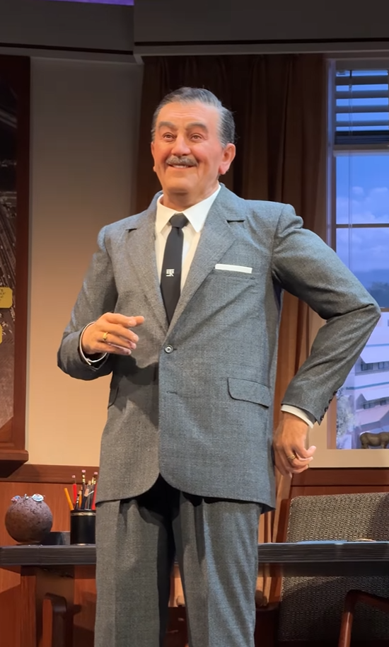 Animatronic of Walt Disney.