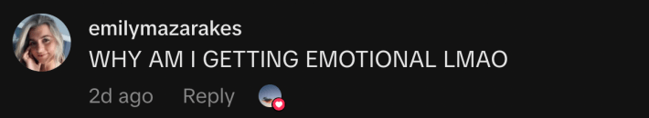 “WHY AM I GETTING EMOTIONAL LMAO.”